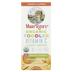 MaryRuth's, Жидкие капли с витамином С для малышей, для детей от 1 до 3 лет, апельсин и ваниль, 30 мл (1 жидк. унц.)