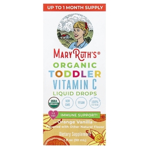 MaryRuth's, Жидкие капли с витамином С для малышей, для детей от 1 до 3 лет, апельсин и ваниль, 30 мл (1 жидк. унц.)