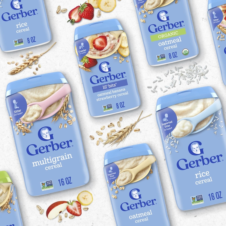 Gerber, 1st Foods, овсяные хлопья, один вид злаков, 454 г (16 унций) (Товар снят с продажи) 