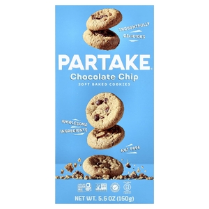 Partake, мягкое печенье, с шоколадной крошкой, 150 г (5,5 унции) (Товар снят с продажи) 