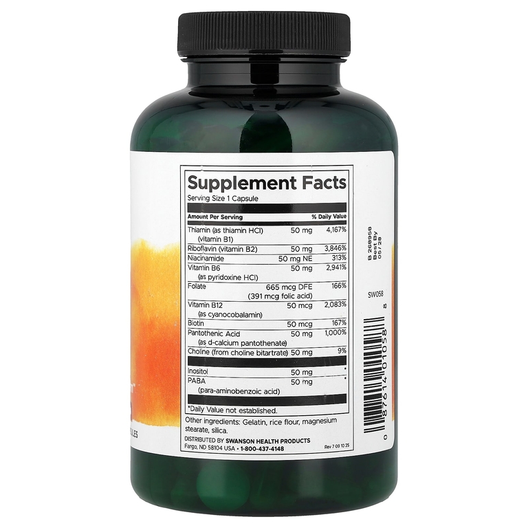 Swanson Vitamins, Balance B-50 Complex, 250 капсул