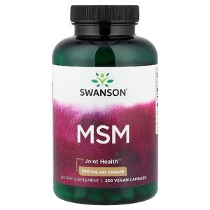 Swanson Vitamins, МСМ, 250 веганских капсул (500 г в 1 капсуле)