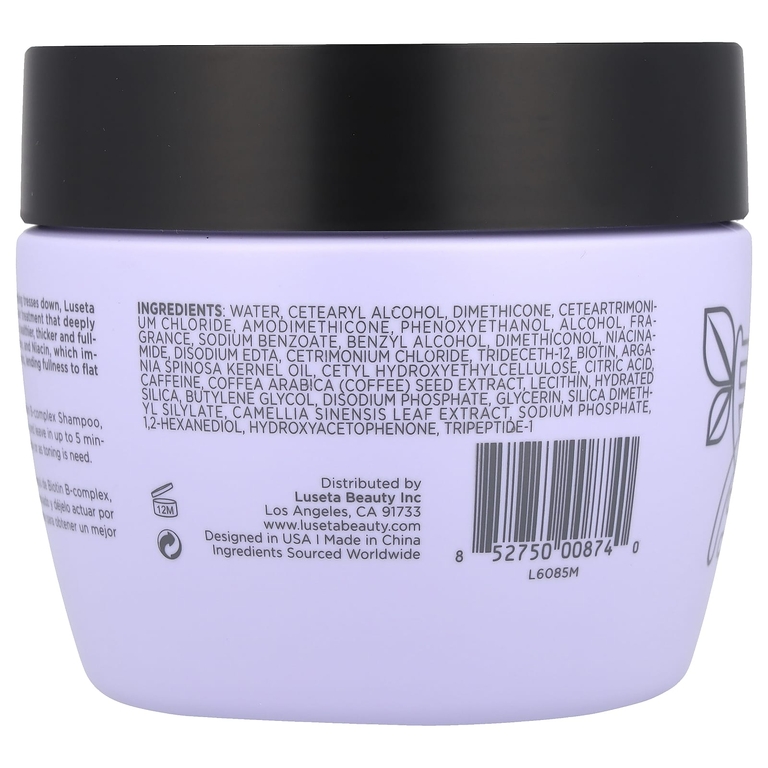 Luseta Beauty, Biotin B-Complex, восстанавливающая маска для волос, предотвращающая ломкость, 500 мл (16,9 жидк. унц.)