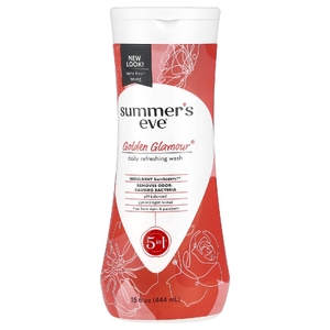 Summer's Eve, Golden Glamour®, ежедневное освежающее средство 5 в 1, 444 мл (15 жидк. Унций) (Товар снят с продажи) 