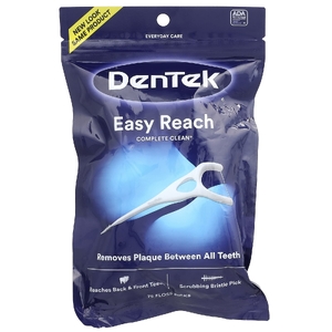 DenTek, Complete Clean, легкие зубочистки, жидкость для полоскания рта, 75 зубочисток (Товар снят с продажи) 