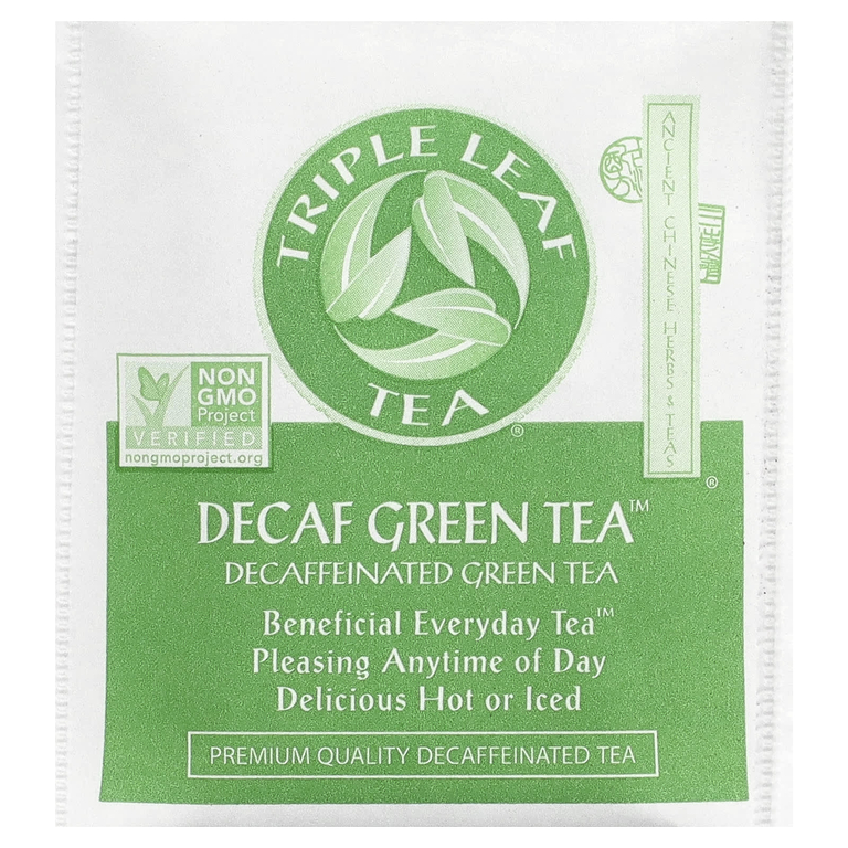 Triple Leaf Tea, Decaf Green Tea™, 20 чайных пакетиков, 38 г (1,34 унции)