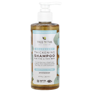 Tree to Tub, шампунь для густоты волос с мылникой, эвкалиптом и чайным деревом, для тонких и тонких волос, 8,5 жидк. унции (250 мл)