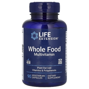 Life Extension, мультивитамины из цельных продуктов, 90 вегетарианских капсул