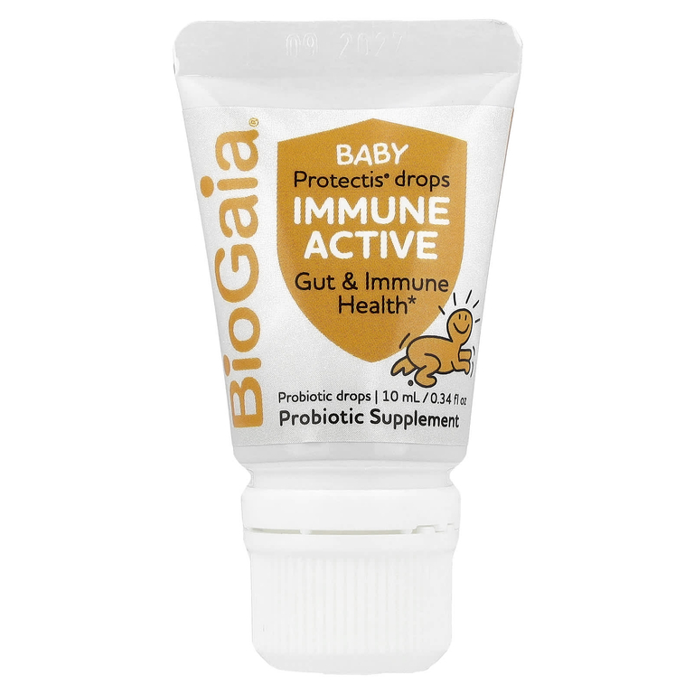 BioGaia, Baby Protectis капли, для иммунитета, 0–36 месяцев, 600 МЕ, 10 мл (0,34 жидк. унц.)