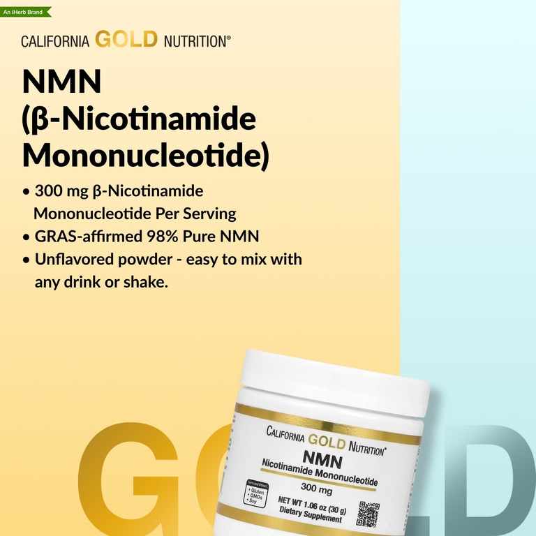 California Gold Nutrition, NMN в порошке, 30 г (1,06 унции)