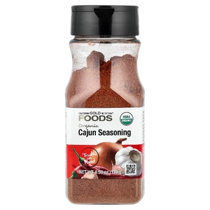 California Gold Nutrition, Foods, органическая приправа каджун, 130 г (4,59 унции)
