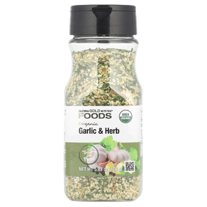 California Gold Nutrition, Foods, органический чеснок с травами, 168 г (5,93 унции)