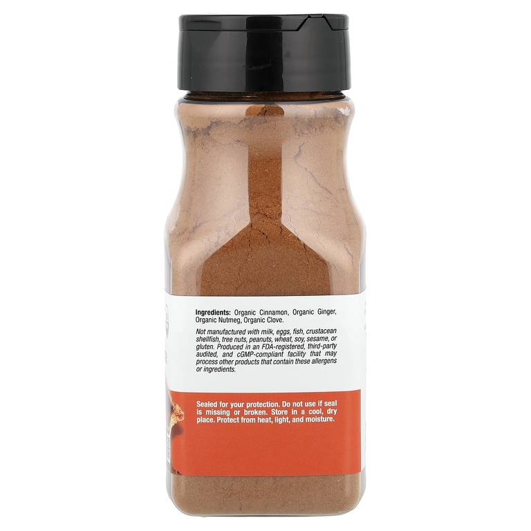 California Gold Nutrition, Foods, органические специи для тыквы, 142 г (5 унций)