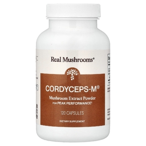 Real Mushrooms, Cordycep-M®, экстракт грибов в порошке, 120 капсул