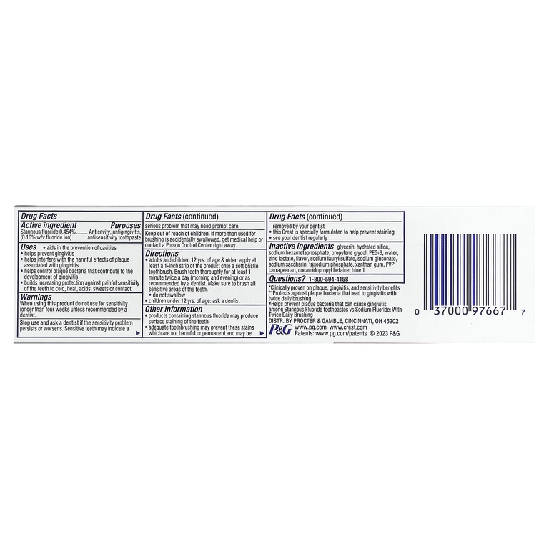 Crest, Pro-Health Advanced, зубная паста с фтором, глубокое очищение и мята, 144 г (5,1 унции)