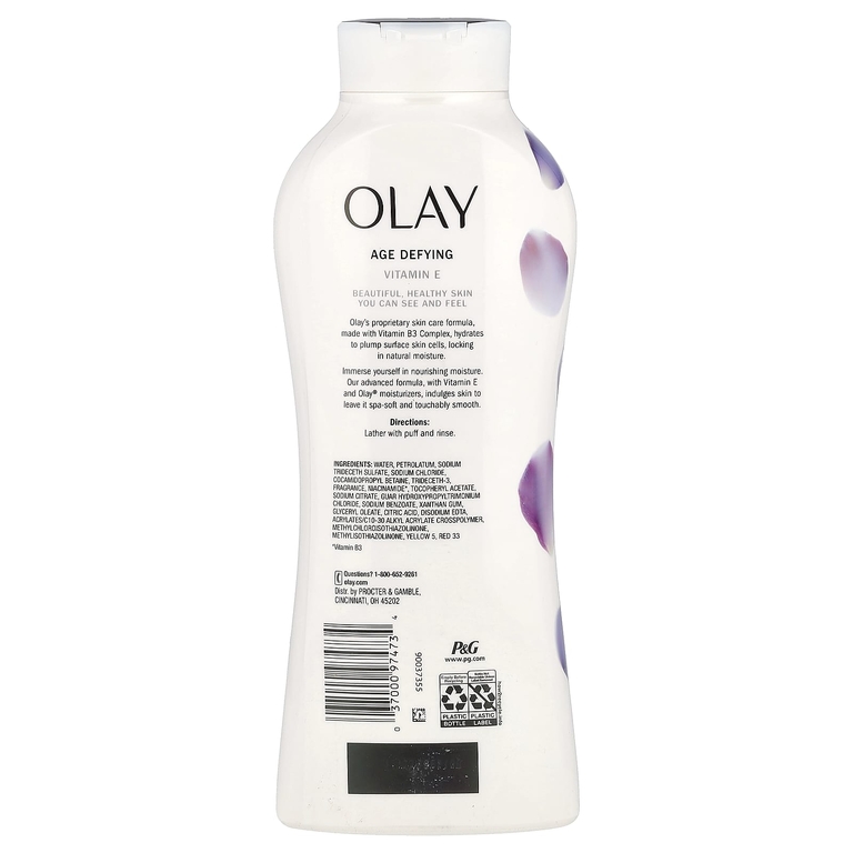Olay, Антивозрастное гель для душа с витамином Е, 650 мл (22 жидк. унц.)