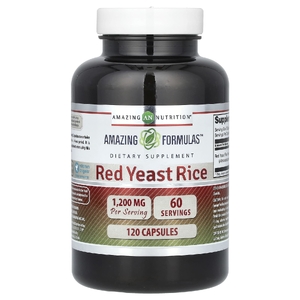 Amazing Nutrition, Красный дрожжевой рис, 120 капсул (600 мг на капсулу)