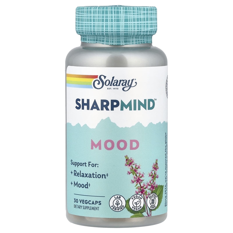 Solaray, SharpMind ™ Mood, 30 растительных капсул
