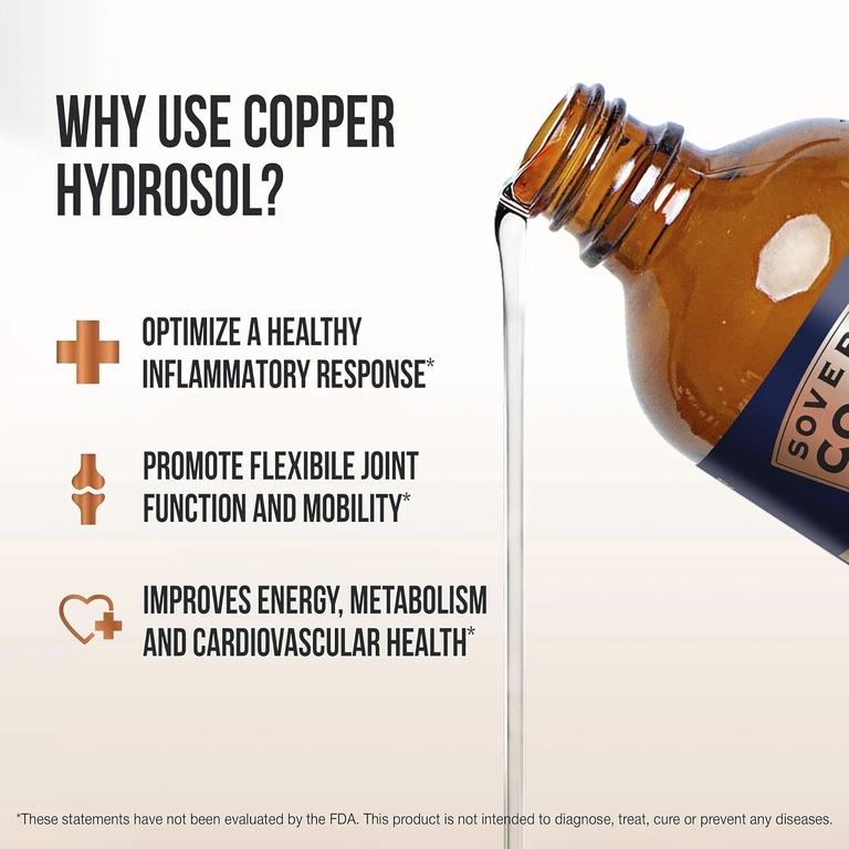Sovereign Silver, Bio-Active Copper Hydrosol ™, 10 част. / Млн, 473 мл (16 жидк. Унций)