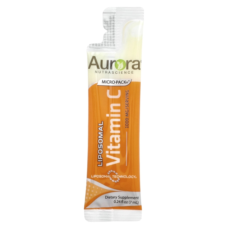 Aurora Nutrascience, Micro-Pack+®, липосомальный витамин C, 30 пакетиков по 7 мл (0,24 жидк. унции)