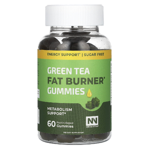 Nobi Nutrition, Жиросжигающие жевательные таблетки с зеленым чаем, 60 жевательных таблеток на основе пектина