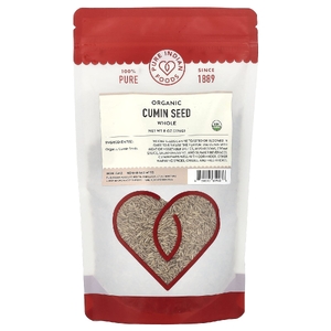 Pure Indian Foods, Органические семена тмина, цельные, 226 г (8 унций)