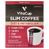 VitaCup, Растворимый кофе Slim, средней обжарки, 10 стиков на одну порцию, 3,7 г (0,13 унции)