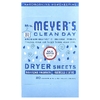 Mrs. Meyers Clean Day, Простыни для сушки, дождевая вода`` 80 листов