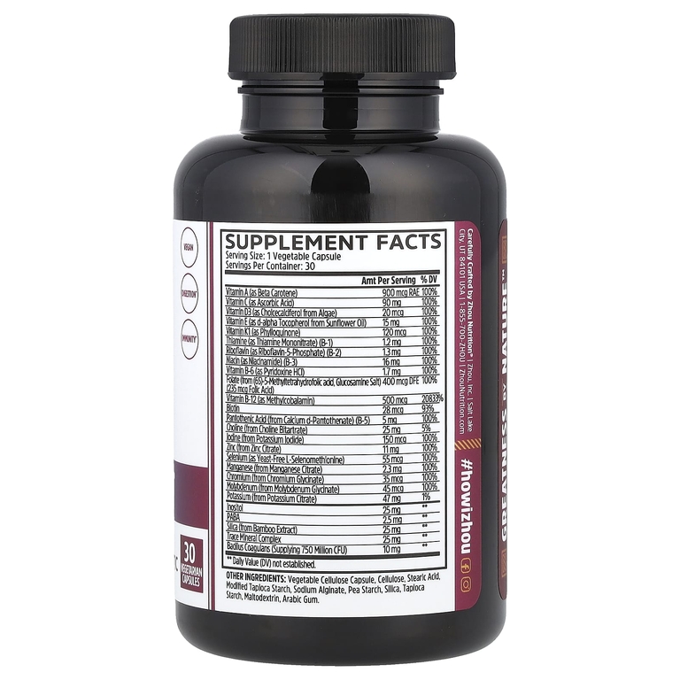 Zhou Nutrition, Daily Boost, 30 вегетарианских капсул (Товар снят с продажи) 