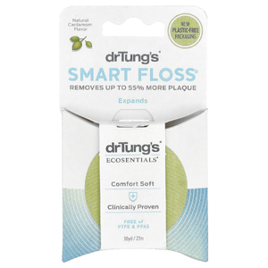 Dr. Tung's, зубная нить, натуральный кардамон, 27 м (30 м)