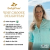 DelighTeas, травяной чай для очищения, для облегчения состояния желудка и печени, рассыпчатая смесь, без кофеина, 140 г (5 унций)