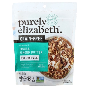 Purely Elizabeth, Keto Granola Clusters, без зерен, ванильное и миндальное масло, 227 г (8 унций)