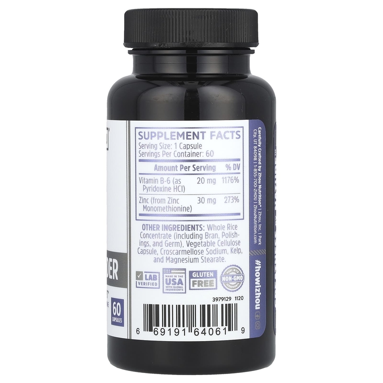 Zhou Nutrition, Zinc Defender, 60 капсул (Товар снят с продажи) 