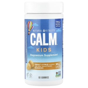 Natural Vitality, CALM®, детские жевательные таблетки, сладкий цитрус, 83 мг, 60 жевательных таблеток