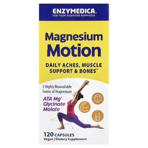 Enzymedica, Motion, магний, 120 капсул (40 мг в 1 капсуле)