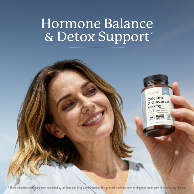 SMNutrition, D-глюкарат кальция и BioPerine®, 90 капсул