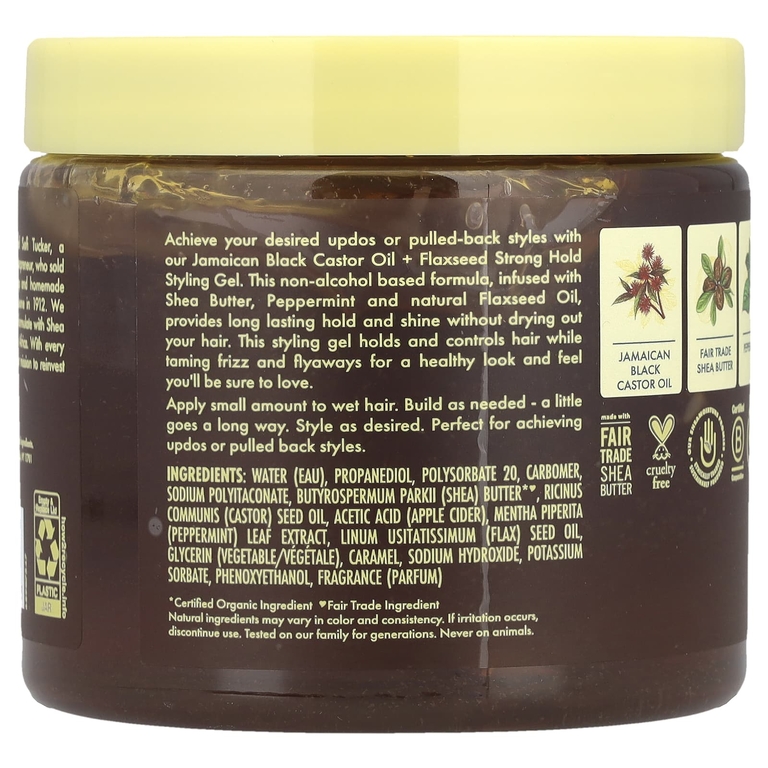 SheaMoisture, Гель для укладки волос сильной фиксации, масло ши, перечная мята и яблочный уксус, 425 г (15 унций)