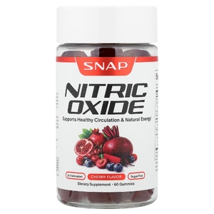 Snap Supplements, жевательные таблетки с оксидом азота, без сахара, вишня, 60 жевательных таблеток