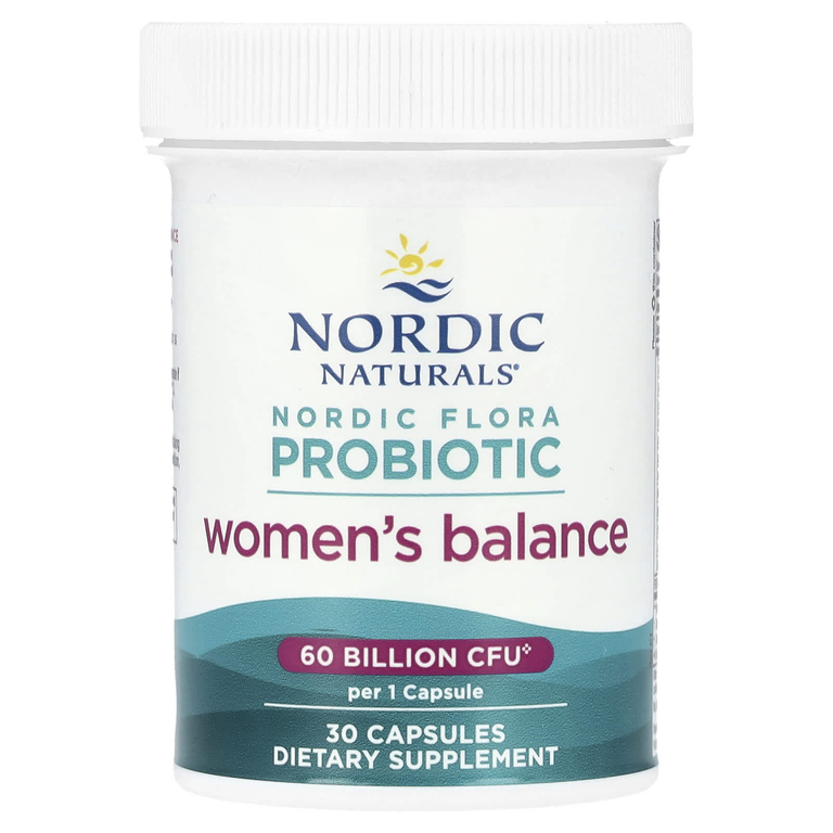 Nordic Naturals, Nordic Flora Probiotic, баланс для женщин, 30 капсул