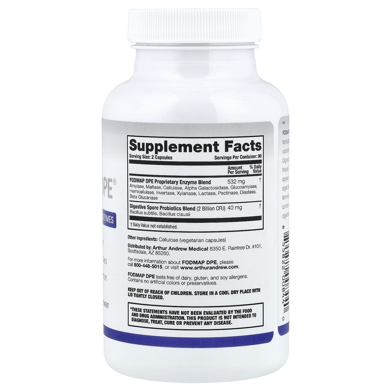 Arthur Andrew Medical, FODMAP DPE®, 180 капсул