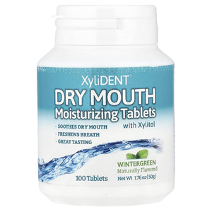 XyliDENT, Dry Mouth, увлажняющие таблетки с ксилитолом, грушанкой, 100 таблеток