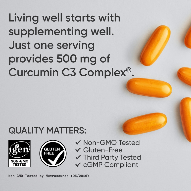 Sports Research, куркумин из куркумы, 500 мг, 60 капсул
