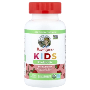 MaryRuth's, Organic Kids Probiotic Gummies, Strawberry, 60 Gummies