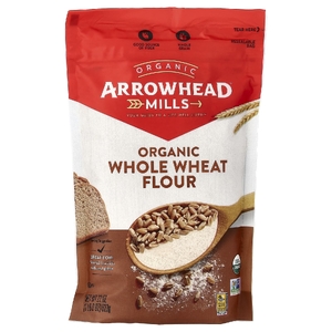 Arrowhead Mills, органическая цельнозерновая пшеничная мука, 623 г (22 унции)