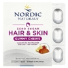 Nordic Naturals, Zero Sugar Hair &amp; Skin Gummy Chews, Strawberry Lemonade, 27 Gummy Chews