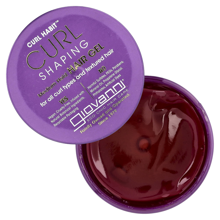 Giovanni, Curl Habit ™, гель для формирования локонов, средней фиксации, для всех типов локонов и текстурированных волос, 310 мл (10,5 жидк. Унции)