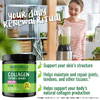 NATURELO, Порошок из пептидов коллагена, без добавок, 1 фунт (16 унций)