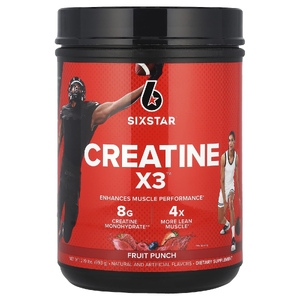 SIXSTAR, Creatine X3 ™, фруктовый пунш, 993 г (2,19 фунта) (Товар снят с продажи) 