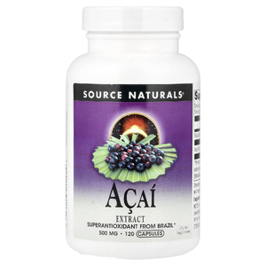 Source Naturals, экстракт асаи, 120 капсул (500 мг в 1 капсуле)