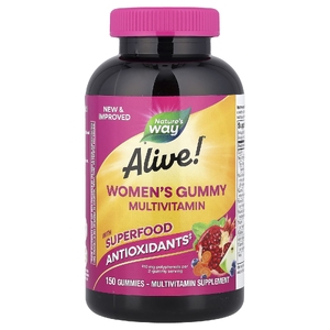 Nature's Way, Alive!®, жевательные мультивитамины для женщин, с ягодным вкусом, 150 жевательных таблеток